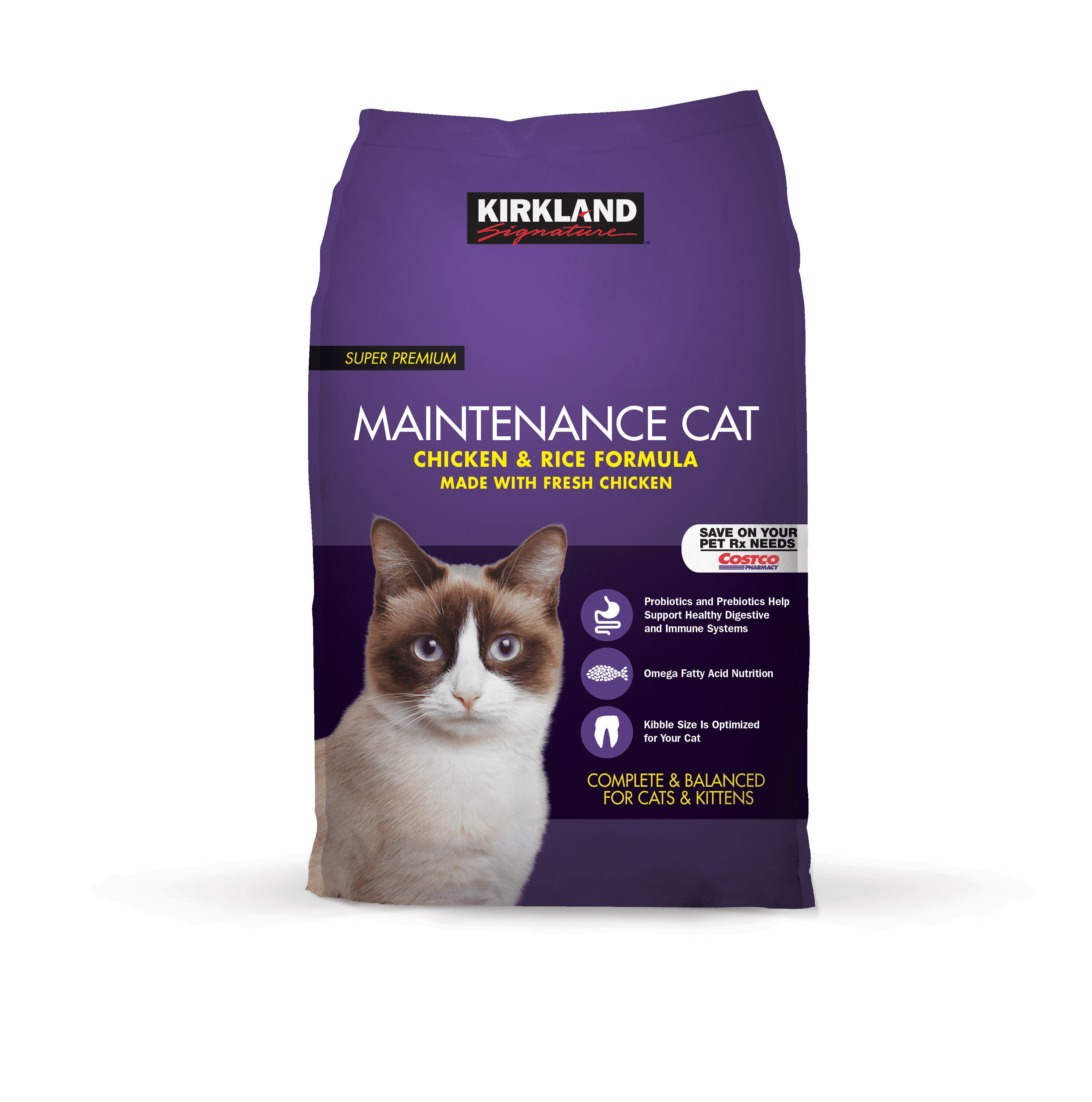 Kirkland Super Premium Maintenance Cat Chicken & Rice Formula 